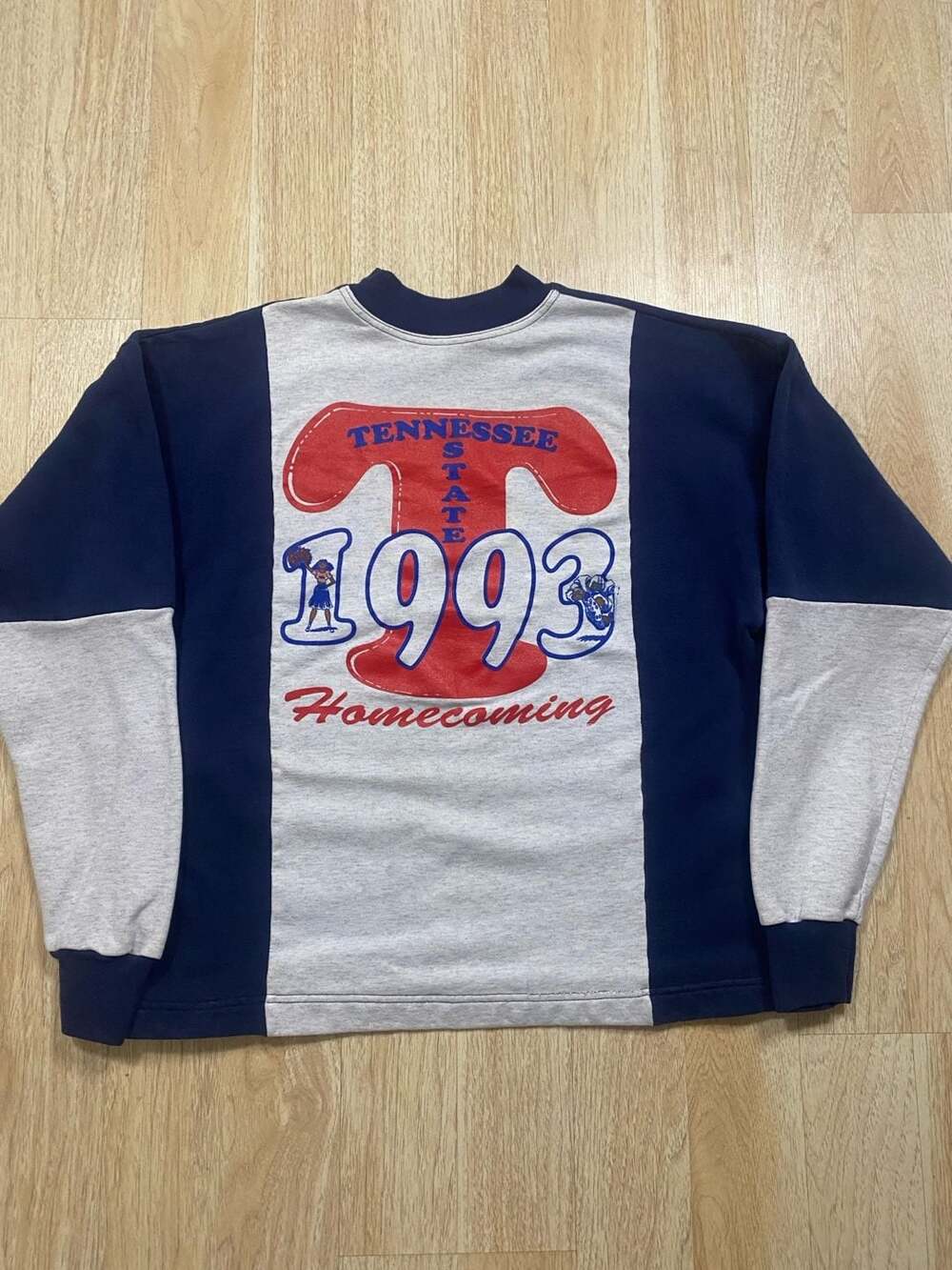 Vintage Tennessee State 1993 Homecoming Sweatshirt 2XL Blue Red Grey